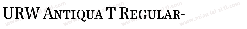 URW Antiqua T Regular字体转换